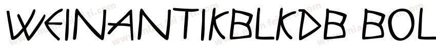 WeinAntikBlkDB Bold字体转换